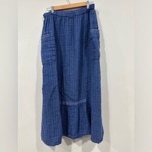 Flax maxi linen skirt